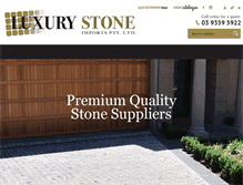 Tablet Screenshot of luxurystone.com.au